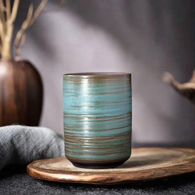 Hand-painted Ceramic Retro Coffee Cups Creative Kiln Change Infused Wax Aromatherapy Cups Master Cups Tea Cups Wheat Tea Cups