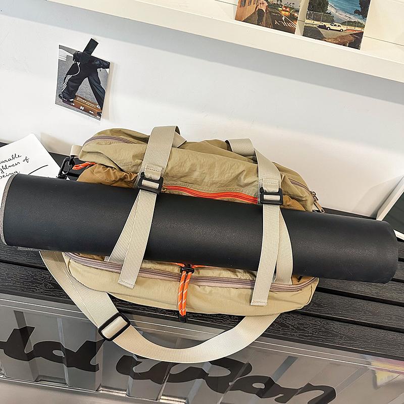 Shoulder Bag Nylon Water-Repellent Travel Bag with Separation Shoes Bags Fitness Bag