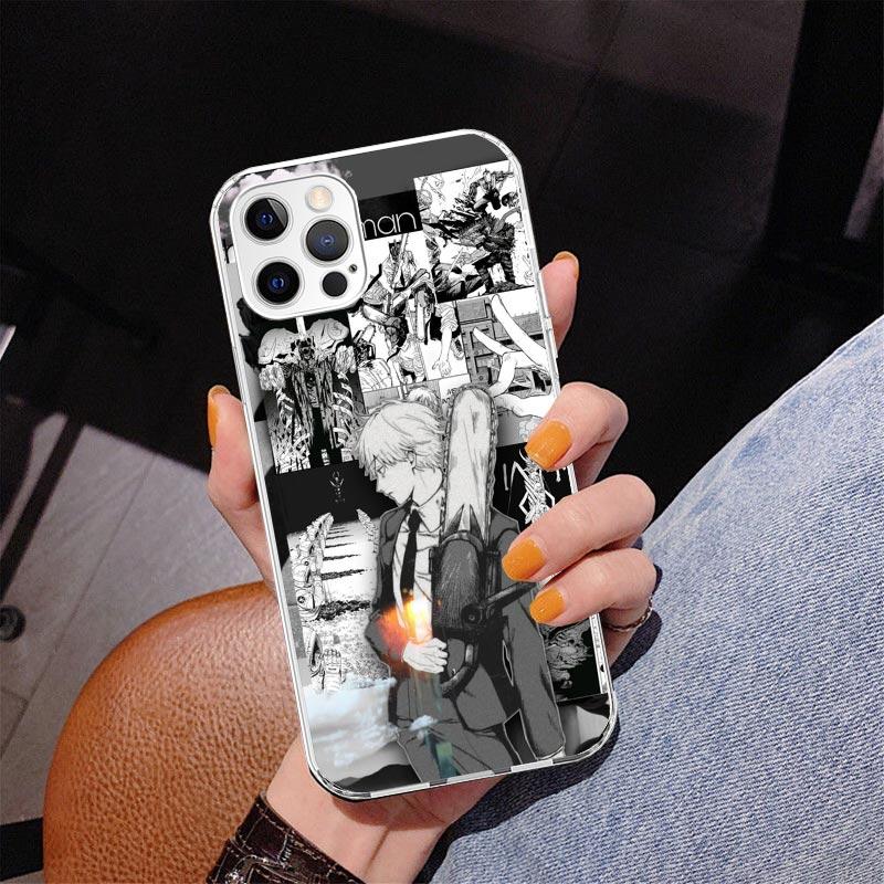 Anime Chainsaw Phone Case For iPhone 17 Air 16 Pro Max 16E 15 + 14 Plus 11 12 13 Mini 7 8 SE Gift Print Cover Fundas 16 Pro Max