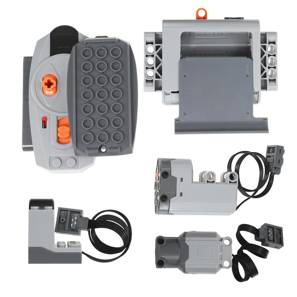 AIMATRIX Motor Kit Compatible with Major Technology Motor Brands, Power Functions Remote Control Kit Servo Motor Pack with Infrared Remote Receiver