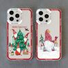 New Year Christmas Santa Claus Clear Phone Case for IPhone 15 Pro Max 14 13 12 11 Pro Max 15 14 7 8 Plus X XR XS Cute Back Cover
