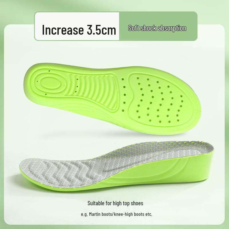 Bequeme, schweißabsorbierende, höhenverstärkende Einlegesohlen für Männer und Frauen - Stoßdämpfende, geruchshemmende Polster für Martin-Stiefel