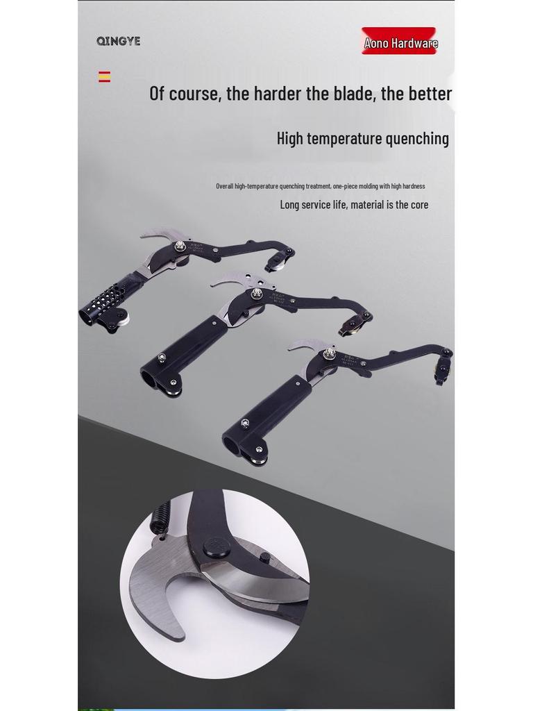 Telescopic High-Branch Pruner & Saw for Fruit Picking and Tree Pruning