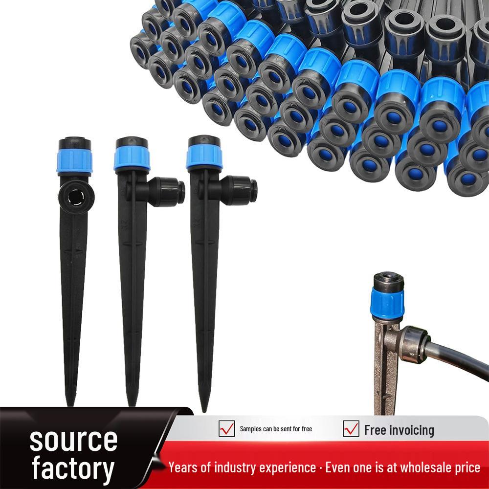 Gotejador de Conexão Rápida para Rega Automática de Flores - Ferramenta de Irrigação de Jardim de Oito Furos Primavera para Plantas em Vasos DIY