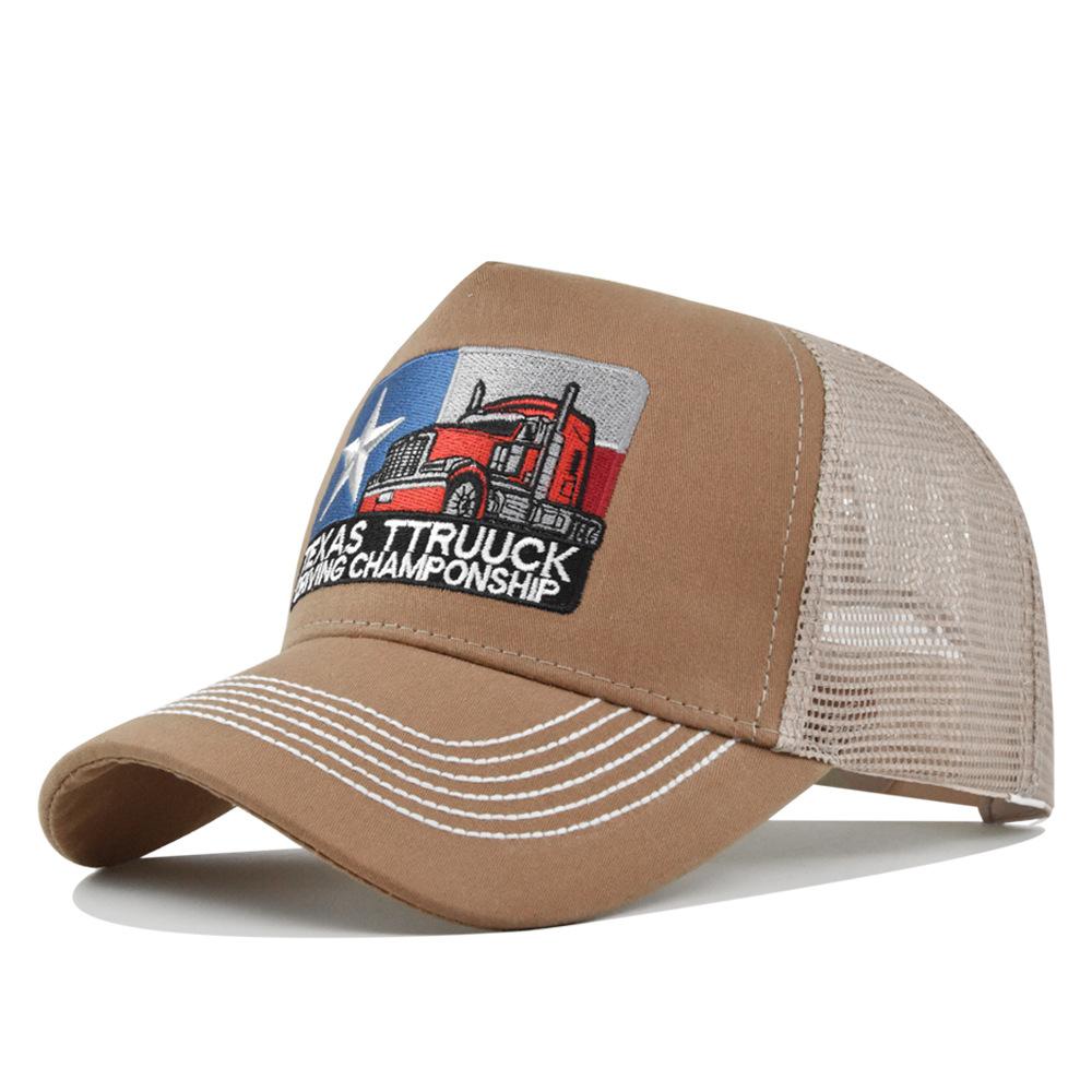 Unisex Baseball Cap Texas Embroidered Stitching Stitched Trucker Hat Mesh Hat Cap For Men Women Breathable Streetwear Summer Outdoor Trucker Cap