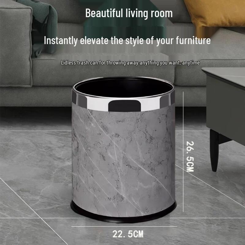 

Elegant 10L Double Layer Trash Can Set