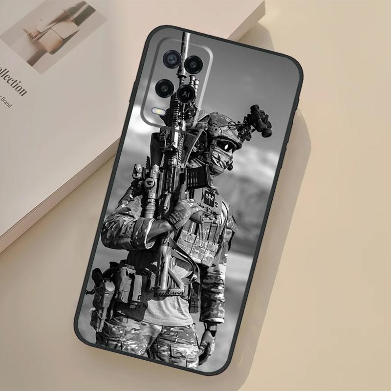 Military Army Special Forces Case For Oppo A76 A96 A16 A17 A18 A60 A80 A40 A38 A58 A78 A98 A94 A74 A54 A15 A57 A77 A5 Pro