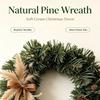 Green Artificial Green Pine Wreath Realistic Christmas Door Wreath  Hotel Use