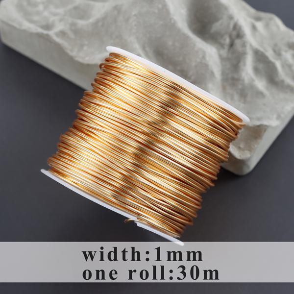 M997 Jewelry Accessories,pass REACH,nickel Free,copper Wire,18k Gold Plated,never Fade,one Roll/lot