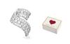 Swarovski Gemstone Inlay Brooches Women's Silver 5681426