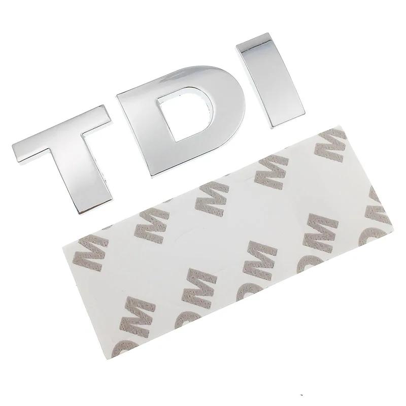 cycr3 Car Styling Red Solid TDI Logo Badge Emblem Decal Car Sticker for VW Golf JETTA PASSAT MK4 MK5 MK6 skoda Seat Car Accessories