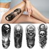 3pcs Temporary Tattoo Realistic Temporary Tattoos Spider Skull Tattooed Arm Dark Artwork For Adults Men Arms