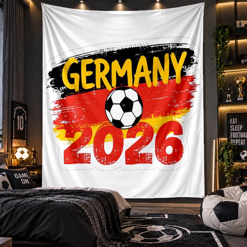 Wall Hanging Tapestry Germany national football team Print Cloth for Living Room Bedroom Home Decor