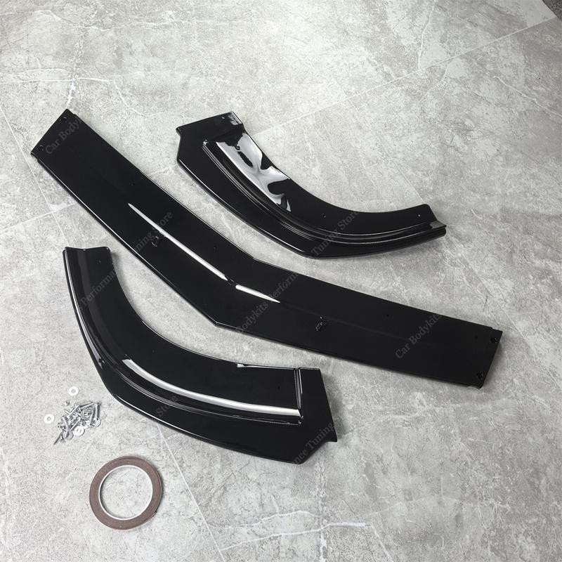 Maxton Style Front Bumper Lip Spoiler Splitter For Mercedes W204 S204 C63 AMG/AMG-line 2011-2014 Facelift Bodykits Tuning