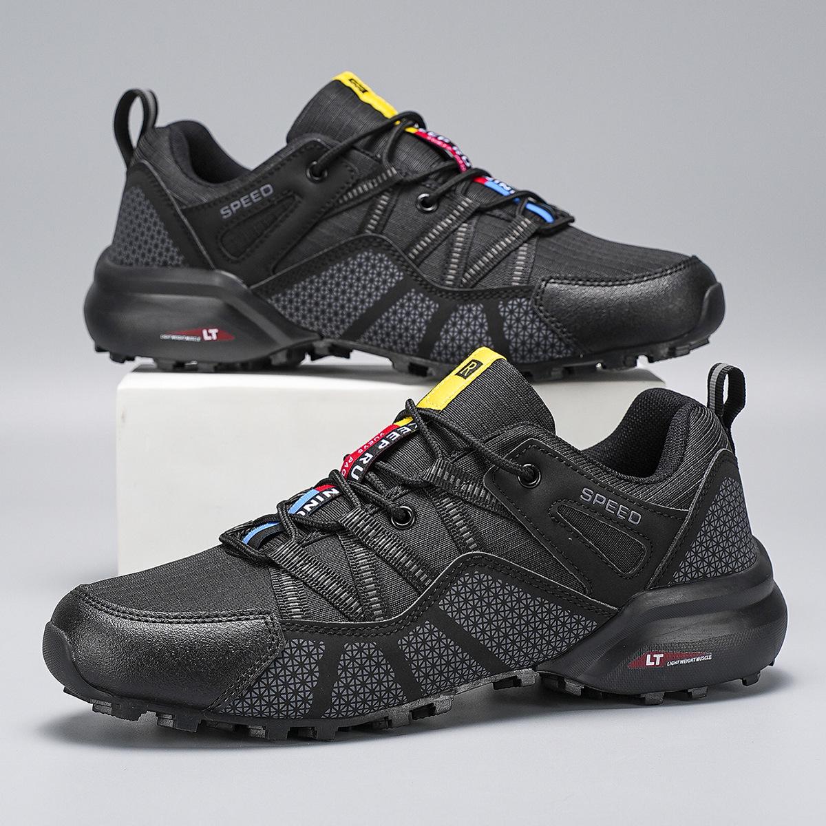 

Men s Lightweight Thick-Soled Hiking and Outdoor Work Shoes 48 чорний