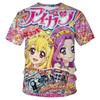 New summer style Japanese retro cartoon animation cute cover print T-shirt for men and women