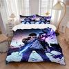 Juego de Ropa de Cama para el Hogar Solo Leveling de 3 Piezas - Traje Universal de Tres Piezas para Dormitorio, Habitación de Invitados, Sala de Estar, Decoración de Hotel - Regalo Perfecto para Fans, Viajeros