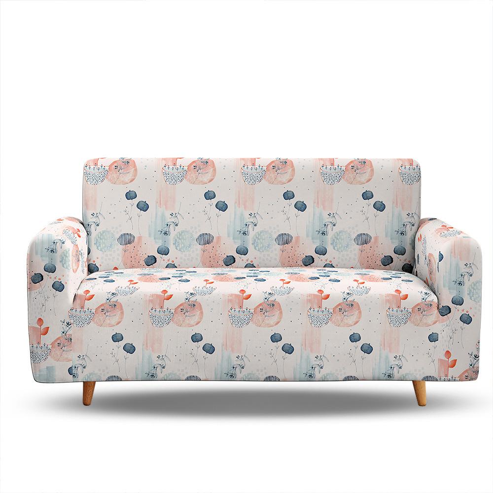 Geometric Pattern Plant Universal Elastic Sofa Cover All-Inclusive Four-Season Universal Combination Sofa Cover Full Cover