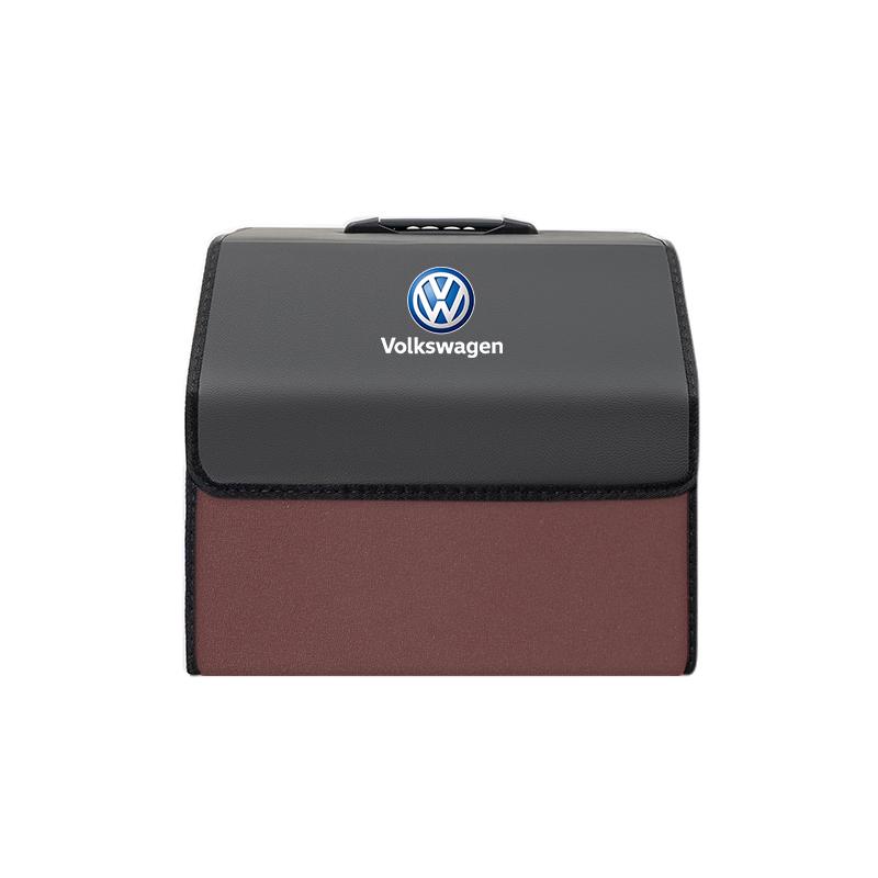 Car Leather Storage Box Auto Trunk Organizer Bag Accessories For VW Golf Polo Tiguan Touran Jetta Passat aw2 CC T5 GTI Magotan Caddy