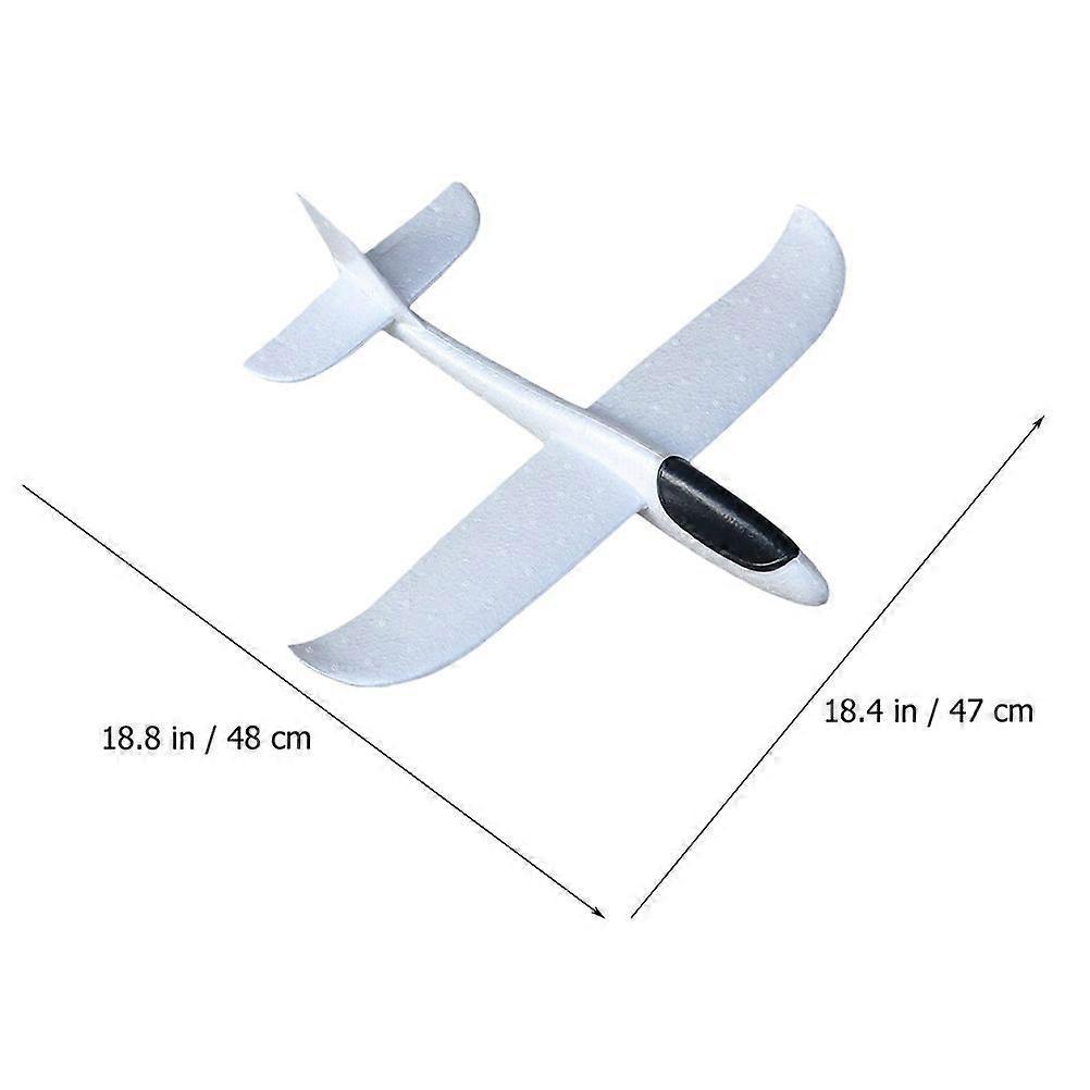 2 Pezzi Aeroplano Giocattolo in Schiuma Non Finito Fai da Te Pittura Lancio a Mano Aeroplano in Schiuma Aereo da Lancio Manuale