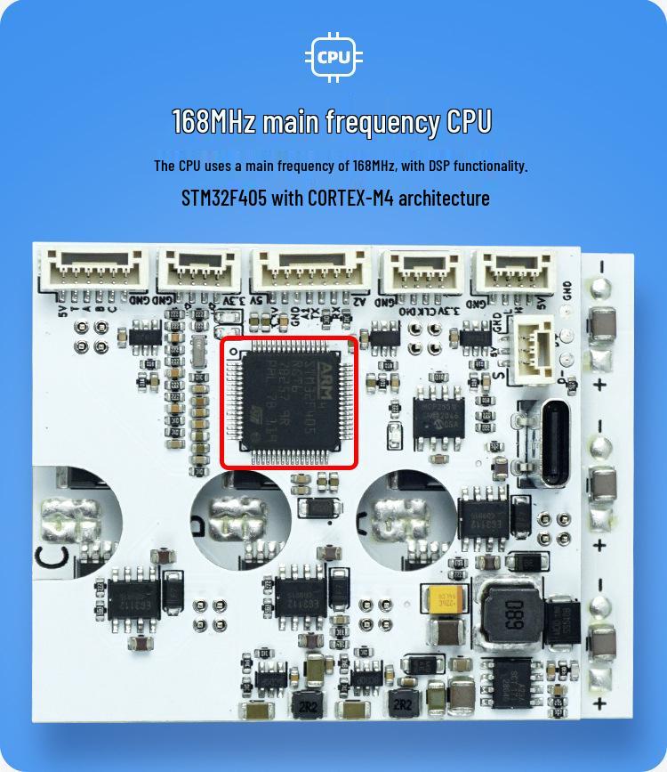Benjamin Brushless ESC 75100: Single Drive, Aluminum, 4-20S, 100A for Electric Skateboards, Mountain Bikes, & Mechanical Arms