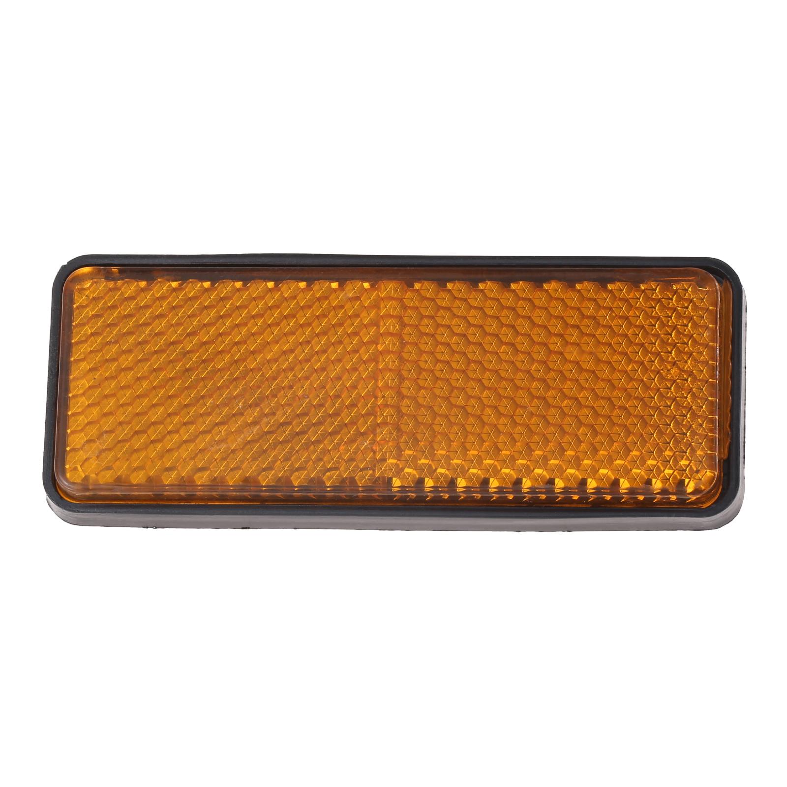 

1Pc Red/Yellow Square Reflector With Nut Motorcycle Universal Safety Warning Reflector Rectangular Tail Reflector Car Accessory жёлтый