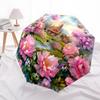1pc Pastoral Landscape Automatic Open/Close Umbrella - Portable Collapsible Umbrella with 8-Rib Stability, Fashion Lovers Yy251017198