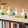 Lovely Gift for Friends Mini Garden Duck Figurine, Cute Farm Dolls, Small Desktop Home Office Decor Car Dashboard Figurines, Micro Landscape Ornaments