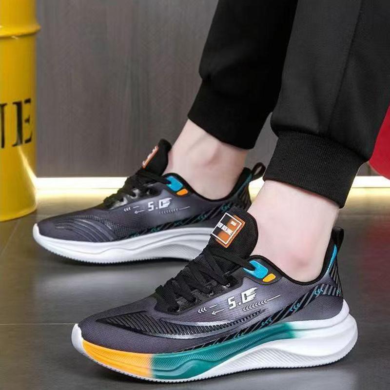 Skor herr sommar nya herr sportskor mjuk sula ungdom löparskor trendiga herrskor