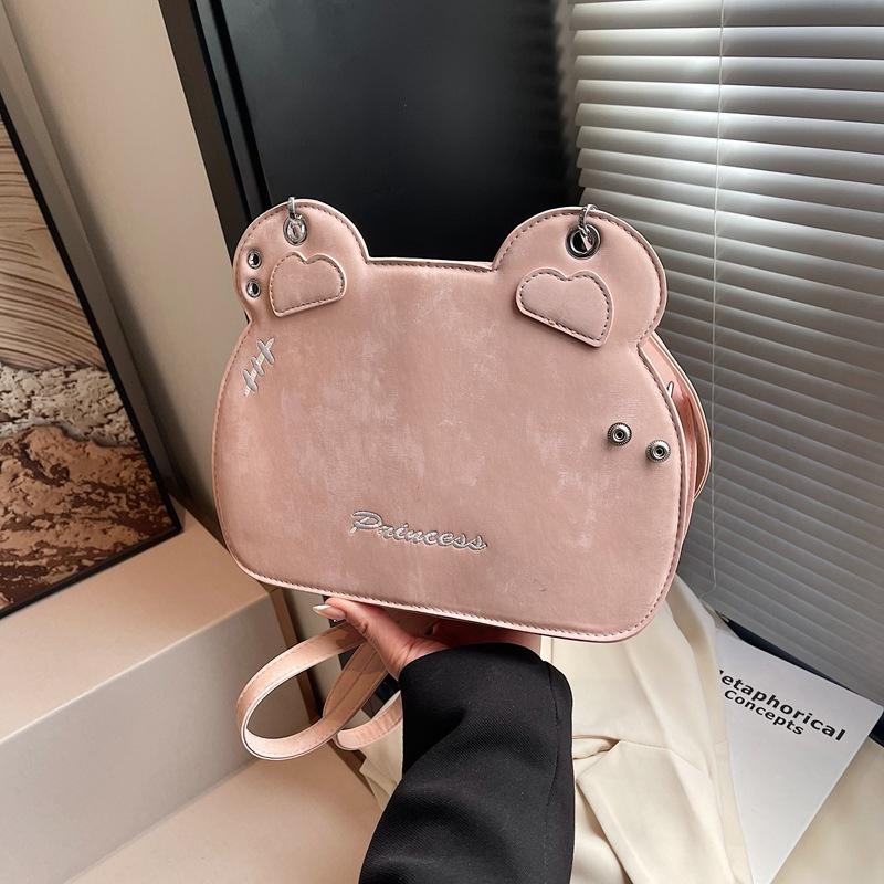 

Нишевый дизайн повседневный рюкзак женский новый универсальный мультяшный наплечный мессенджер модный маленький рюкзак розовый