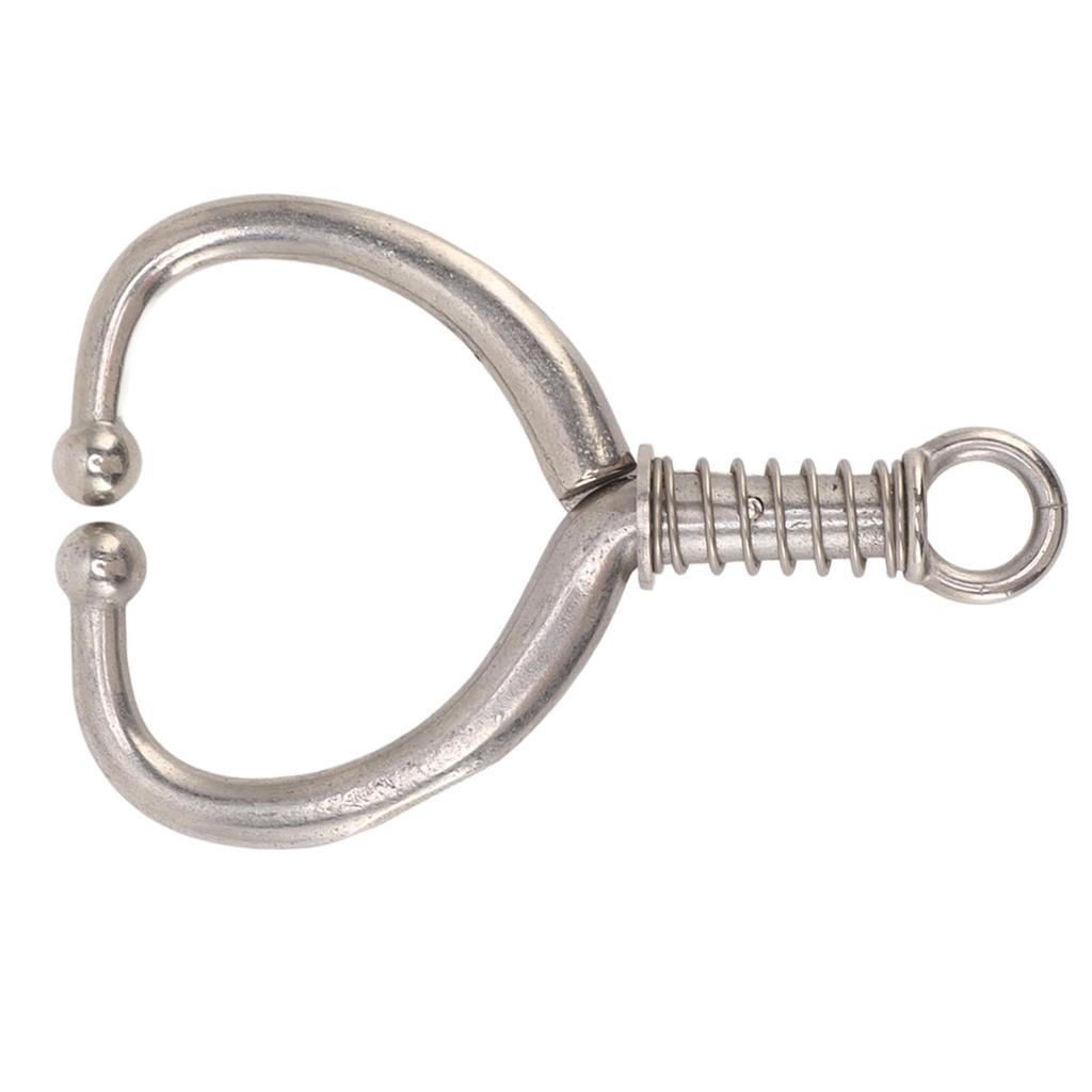 Cattle Nose Ring Durable Stainless Steel Cattle Ring Spherical Cattle Ring Clamp Traction for Home