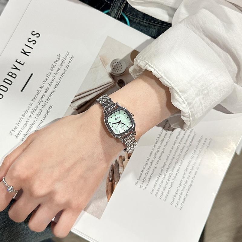 Original luxurywomen's steel belt simple temperament highendnewwomen's highend watch gift for girlfriend women's accessories