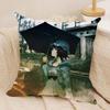 Ssteins Gate Anime Cushion Cover Silky Short Plush Invisible Zipper Dustproof Sofa Pillow Case For Home Decor
