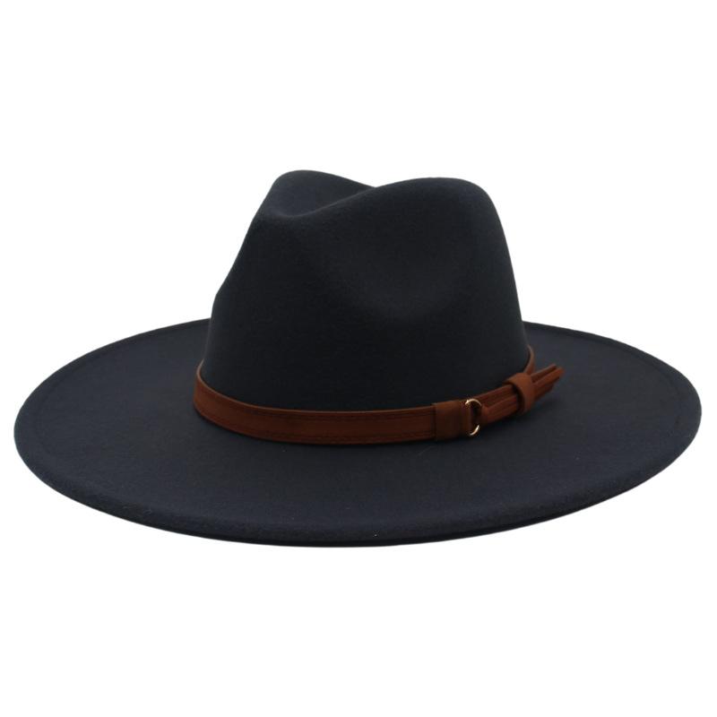 Cashmere Brim Jazz Hat Lady Gentleman Top Hat Party Banquet Coat With Hat
