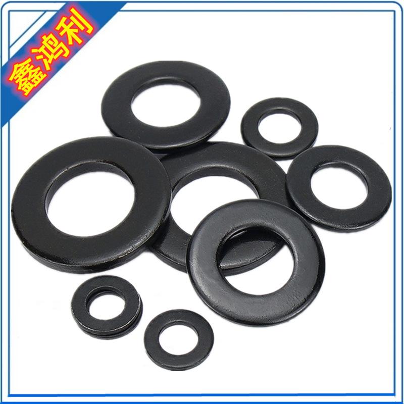 Black Zinc Plated 304 Stainless Steel Metric Flat Washer (M3, M4, M5, M6, M8) - American Standard