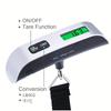 50kg/110lb Digital Luggage Weight Scale LCD Display Portable for Outdoor Fishing Hanging Baggage Scale for Travel Suitcase Scale