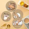 6-piece Set of New Wooden Coasters and Decorative Coasters, Perfect for Home, Kitchen, and Bar Use, Ideal for Dining Occasions