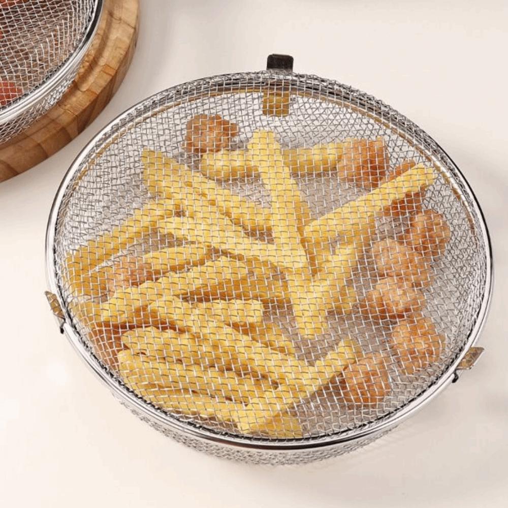 Rust-proof Draining Basket Quickly Drain Oil Food Storage Baskets  Tableware Storage