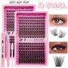 Single Cluster 192 Clusters C Song False Eyelash Set 8-18Mmdiy Segmented Grafting Thick Eyelashes
