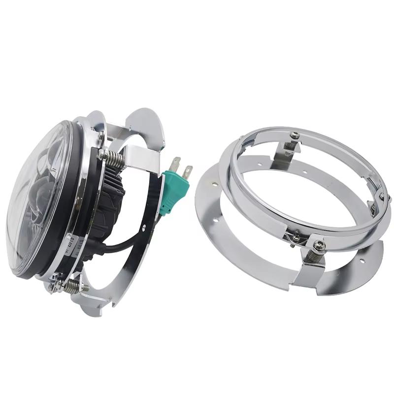 Universal Round 5 3/4" 5.75 Inch Car Motorcycle LED Headlight Mounting Bracket 5.75 inch 5 3/4 inch Headlamp Mount Brackets Ring
