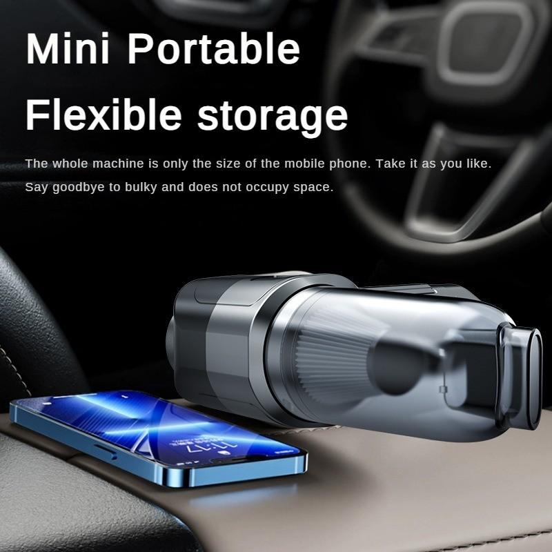 120W High-power Car Mounted Vacuum Cleaner Portable Wireless Handheld Vacuum Cleaner Small Household Desktop Vacuum Cleaner