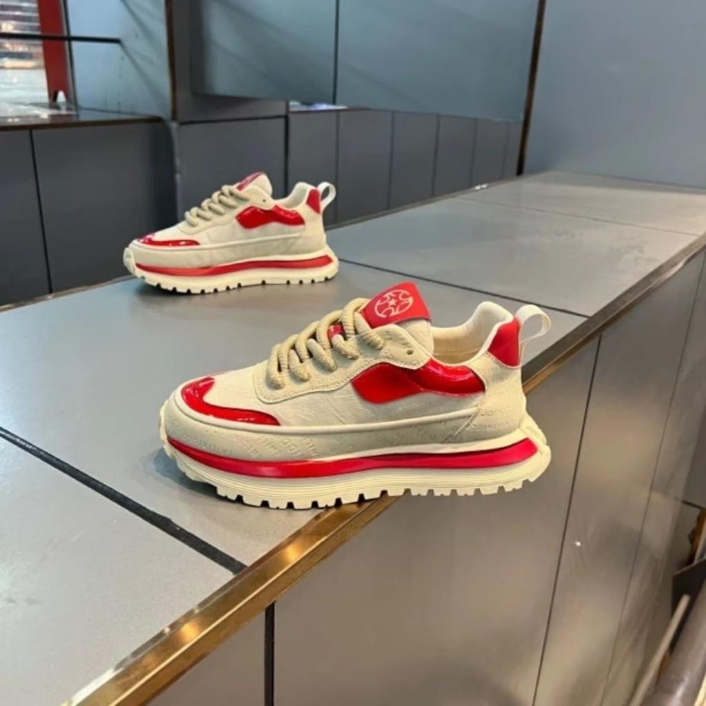 Mode Herren Vulkanisierte Schuhe Plateau Sport Laufschuhe Hohe Qualität Rutschfest Verschleißfest Wanderschuh Männlicher Freizeitschuh