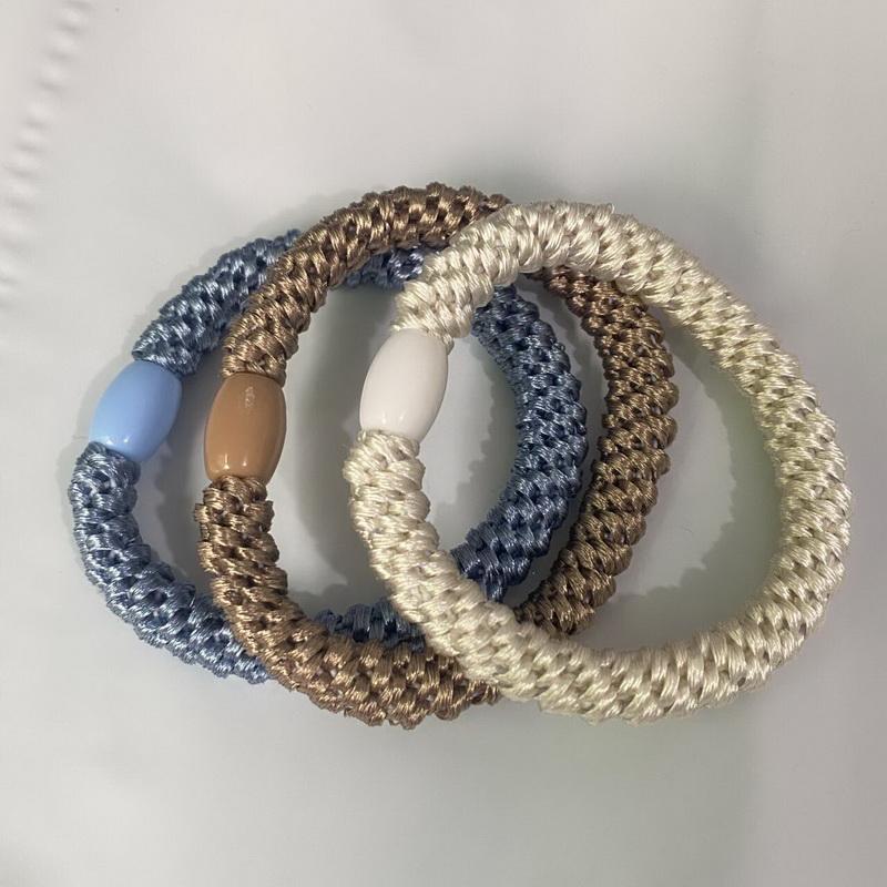 

3 шт. модные браслеты-резинки для волос для женщин, эластичные черные резинки для волос, резинки для толстых волос для девочек, женские повязки для волос, кнекки, скранчи