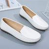 New Arrivals Open Run Women Leather Flat Shoes Round Toe