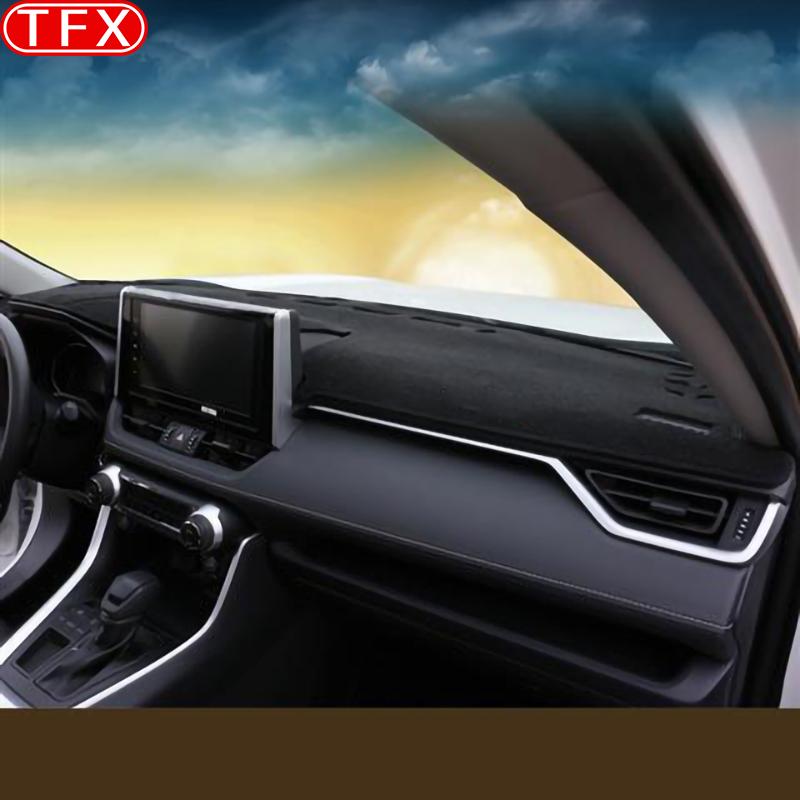 Husă din flanel pentru bordul interior al mașinii pentru Toyota Rav4 -2022 Xa50 Capac pentru consola centrală Covoraș pentru bord auto Covor Parasolar