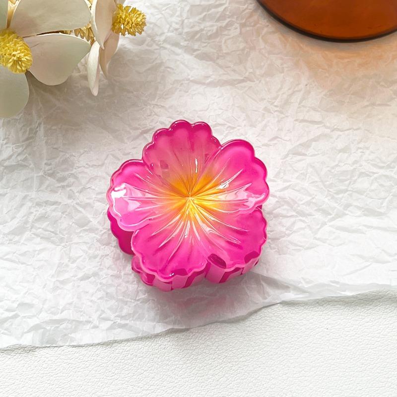 Egg Flower Hair Clip SetBauhinia Flower Back Head Grab Clip Elegant Shark Clip Hair Accessory Headwear