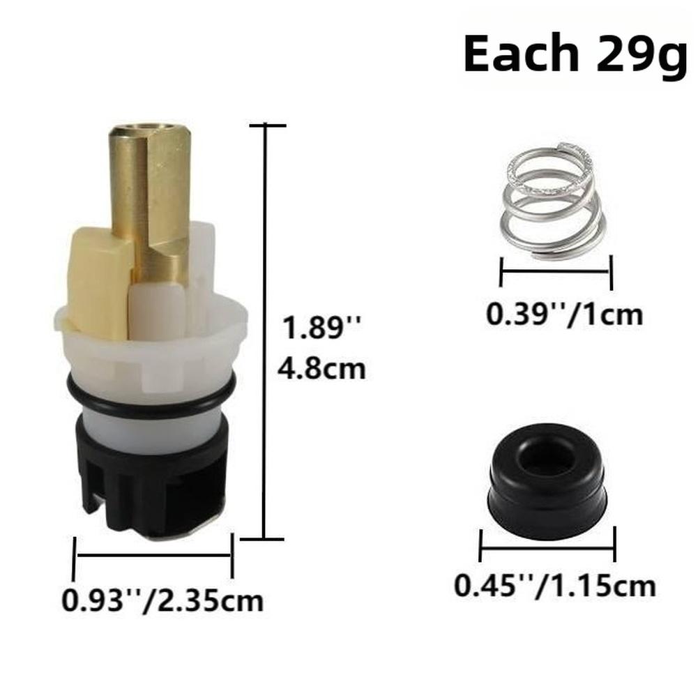 Valve Core Repair Kit RP25513 for Two Handle Faucet Includes Replacement Valve Stem and Rubber Seals RP4993 Parts