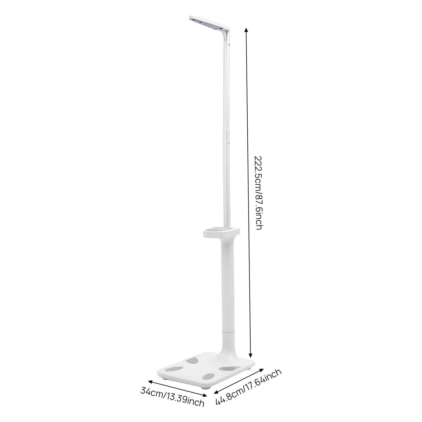 

Professional Digital Body Scale - Multifunction Weight and Ultrasonic Height Analyzer - 440 lbs Capacity Medical Scale белый