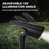 Outdoor 2LED Solar Spotlight Garden Solar Powered Lamp Adjustable In-Ground IP65 Waterproof Landscape Wall Light Lighting