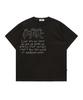 HOODHOOD Three Alien Damaged Short Sleeve T-Shirt Black